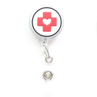 Plastic Hospital Medical Workers Nurses Retractable Badge Reel for Badge Holder Staff Work Card Accessories Chest Pocket Clip